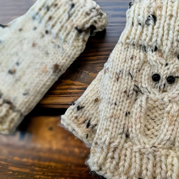 Knit Your Own Owl Fingerless Gloves – PDF Pattern with Full Video Tutorial - English ONLY!
