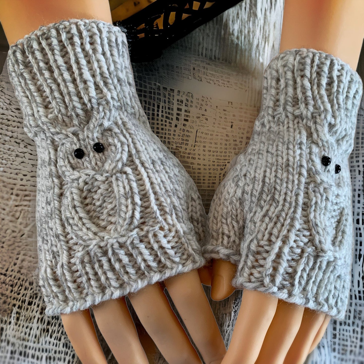 Knit Your Own Owl Fingerless Gloves – PDF Pattern with Full Video Tutorial - English ONLY!