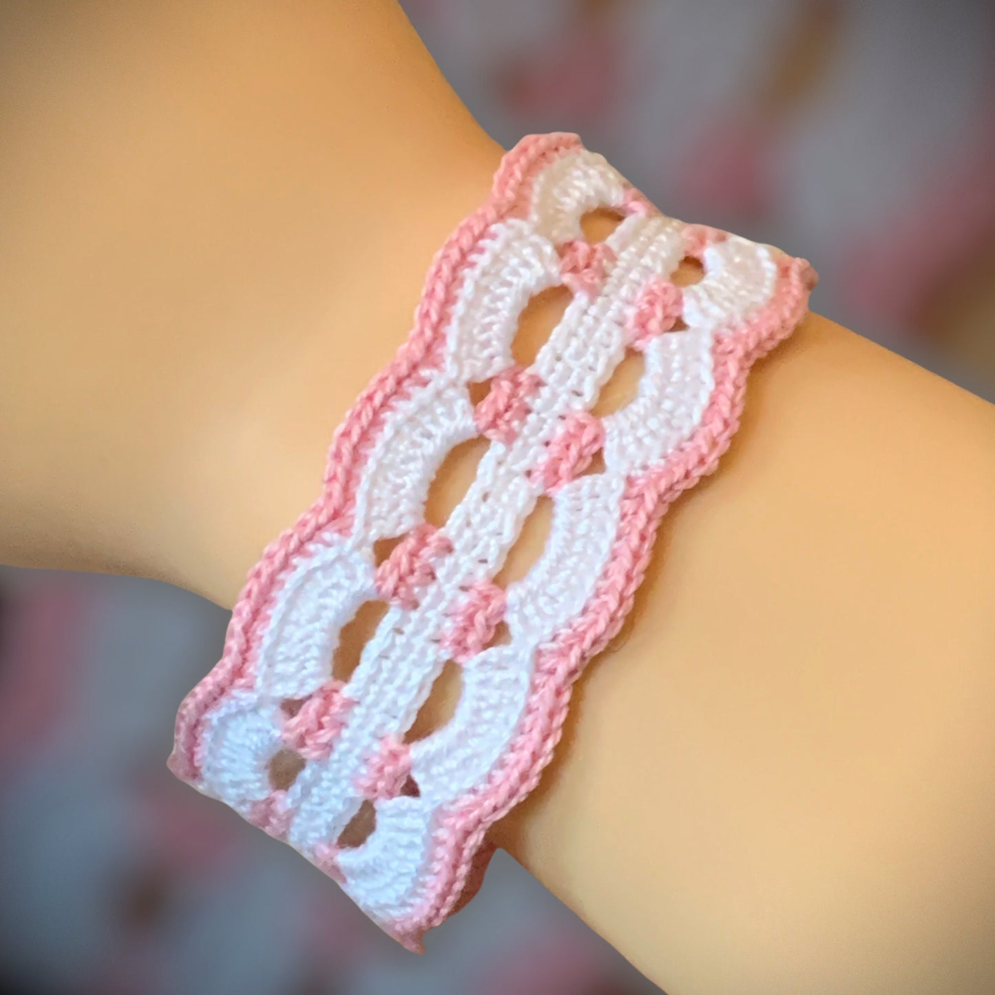 Crochet Pattern - How to Crochet a Beautiful Bracelet How to Crochet Jewelry Waves Bracelet Easy to Crochet - English Only