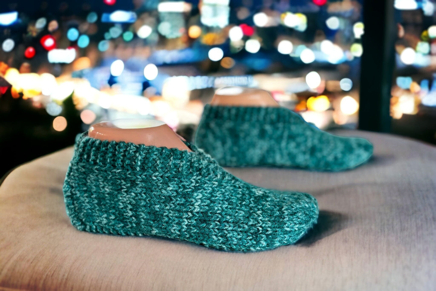 Easy Slip-On Slippers Knitting Pattern