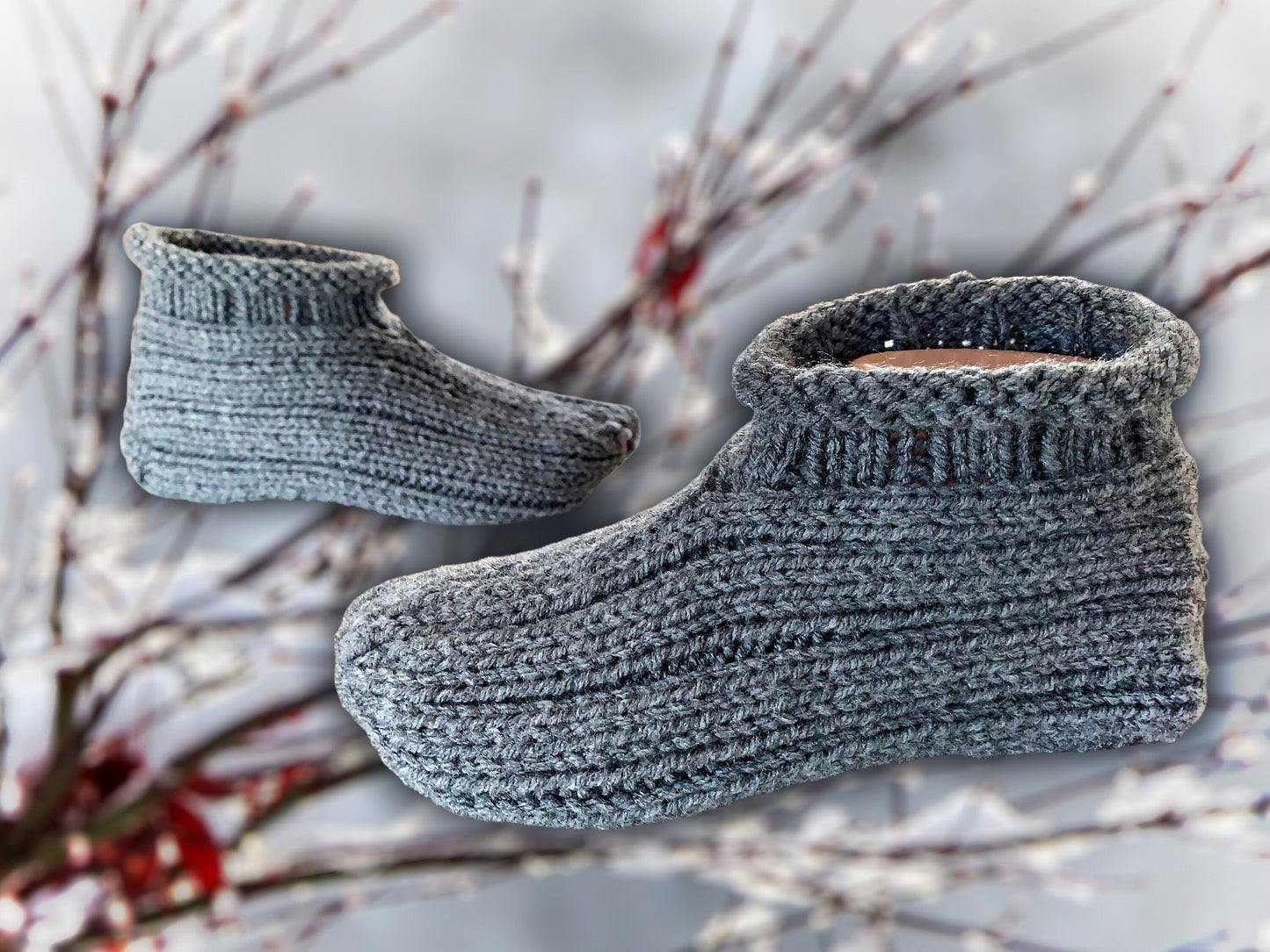 Eight Slipper Styles to Knit - 8 Adult Slipper Pattern Collection - House Shoes - Adult Booties - Instant PDF Download - English Only