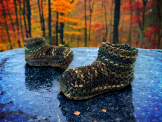 Knitting Pattern - Moccasin Slippers with a Cuff for Children - With Full How-to VIDEO! Knitting Tutorial - Learn to Knit - English Only!