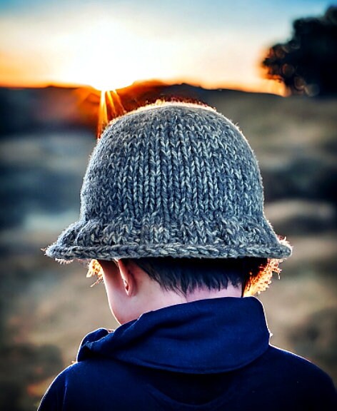 Knitting Pattern - Bucket Hat for Adults Children Kids - Fishing Hat Pattern - Knit Hat for Family - Knit Man Hat Pattern - English Only