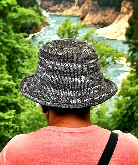 Knitting Pattern - Bucket Hat for Adults Children Kids - Fishing Hat Pattern - Knit Hat for Family - Knit Man Hat Pattern - English Only