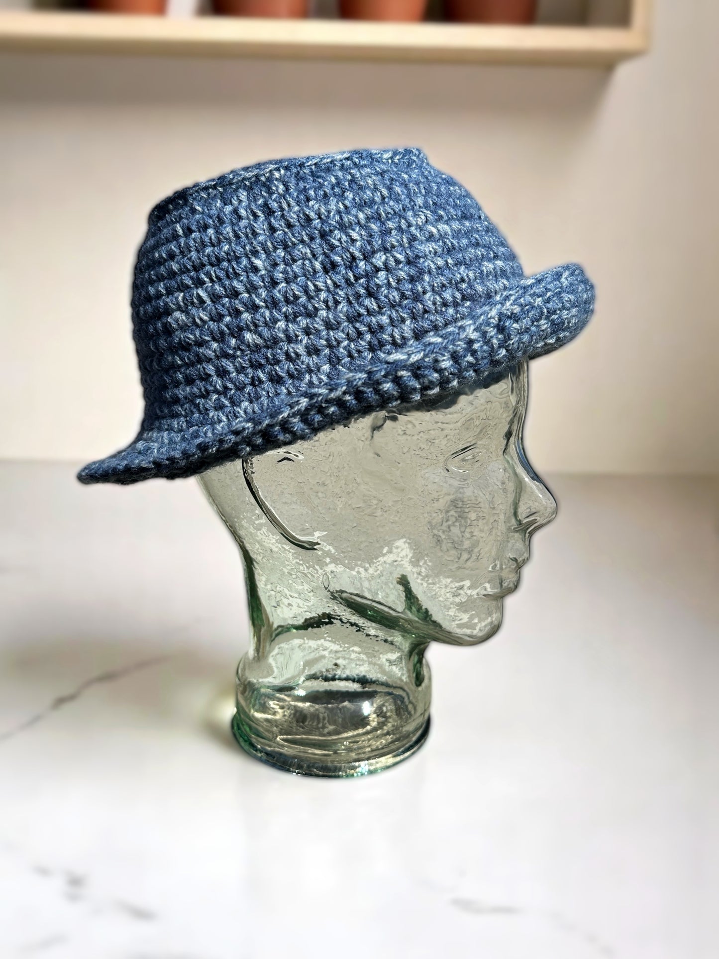 Handmade Crochet Bucket Hat – Unisex Summer Sun Hat for Men and Women, Packable and Lightweight