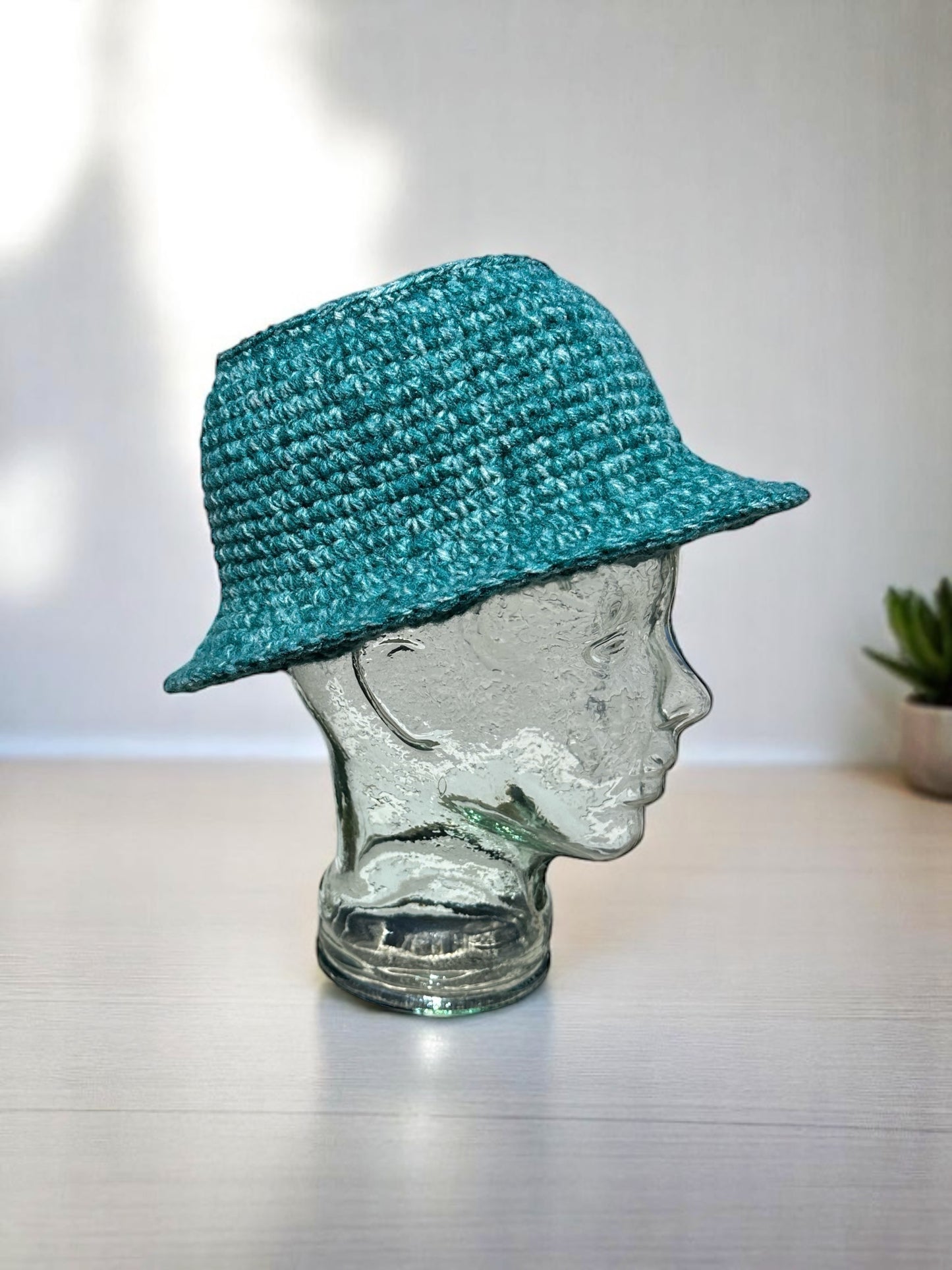 Handmade Crochet Bucket Hat – Unisex Summer Sun Hat for Men and Women, Packable and Lightweight