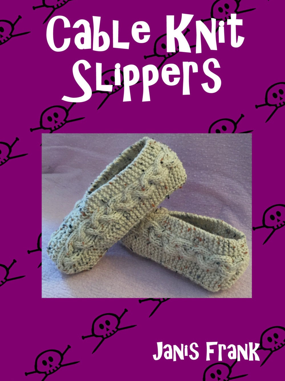 Knitting Pattern - Cable Knit Slippers Knitting Pattern for Children and Adults - PDF Download - English Only
