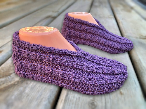 Easy to Knit Slippers Knitting Pattern - PDF Tutorial - English Only