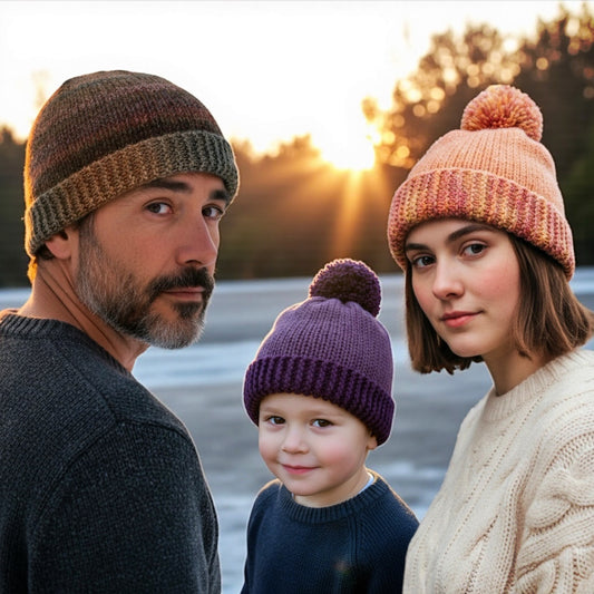 Cozy Knitted Hat Collection - Book 1 | 9 Easy Knit Flat Hat, Beanie & Headband Patterns | Printable PDF