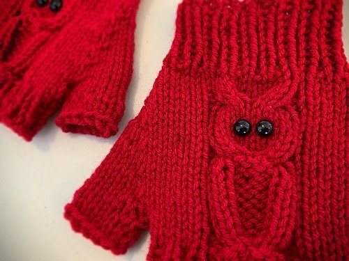 Knit Your Own Owl Fingerless Gloves – PDF Pattern with Full Video Tutorial - English ONLY!