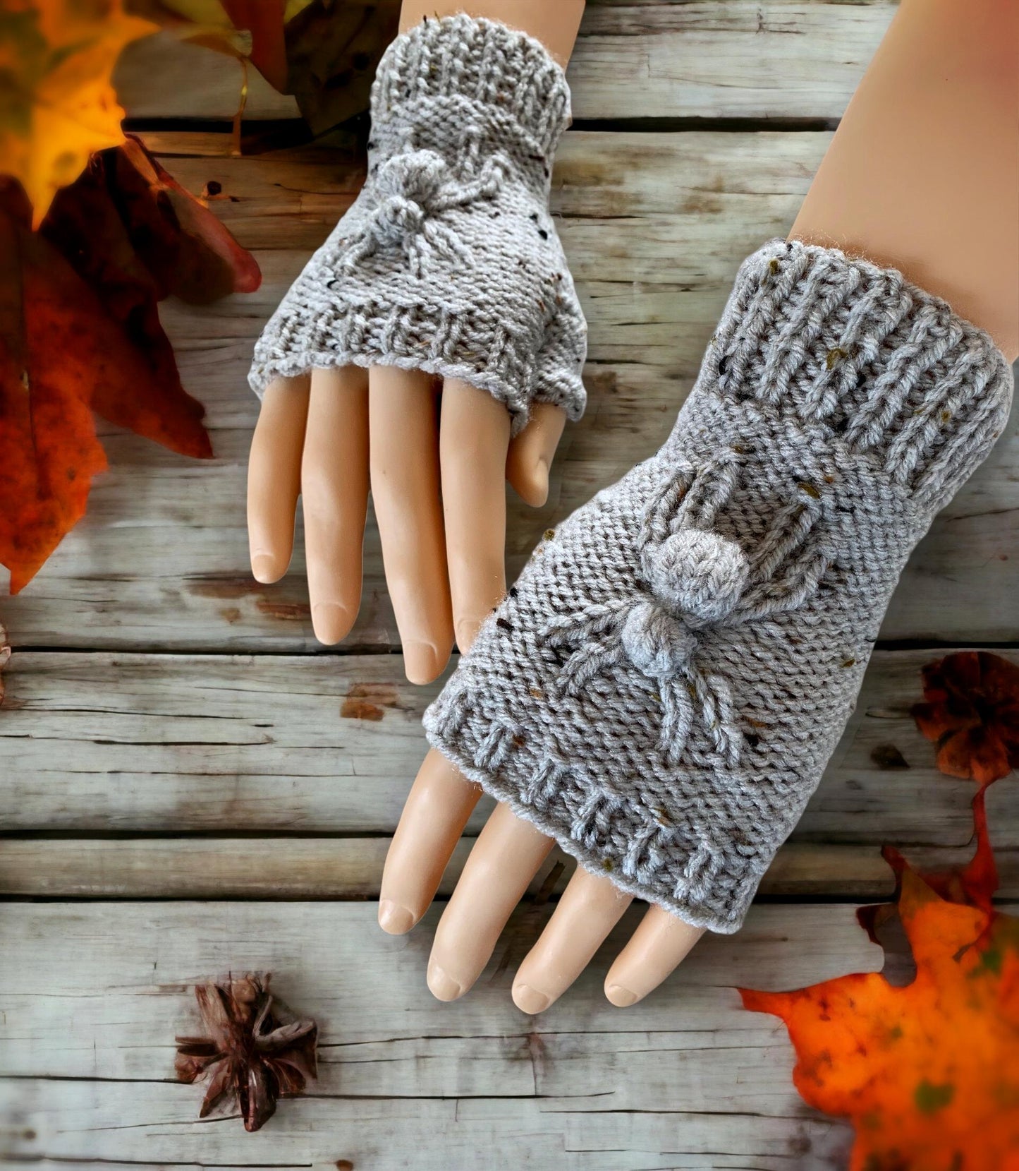 Eight Knitting Patterns - Fingerless Gloves and Mitten Collection - Knit Mitt Patterns - How to Knit Mitts - Half Gloves - English Only