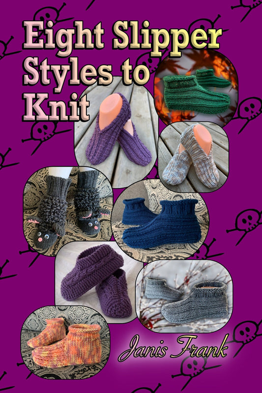 Eight Slipper Styles to Knit - 8 Adult Slipper Pattern Collection - House Shoes - Adult Booties - Instant PDF Download - English Only