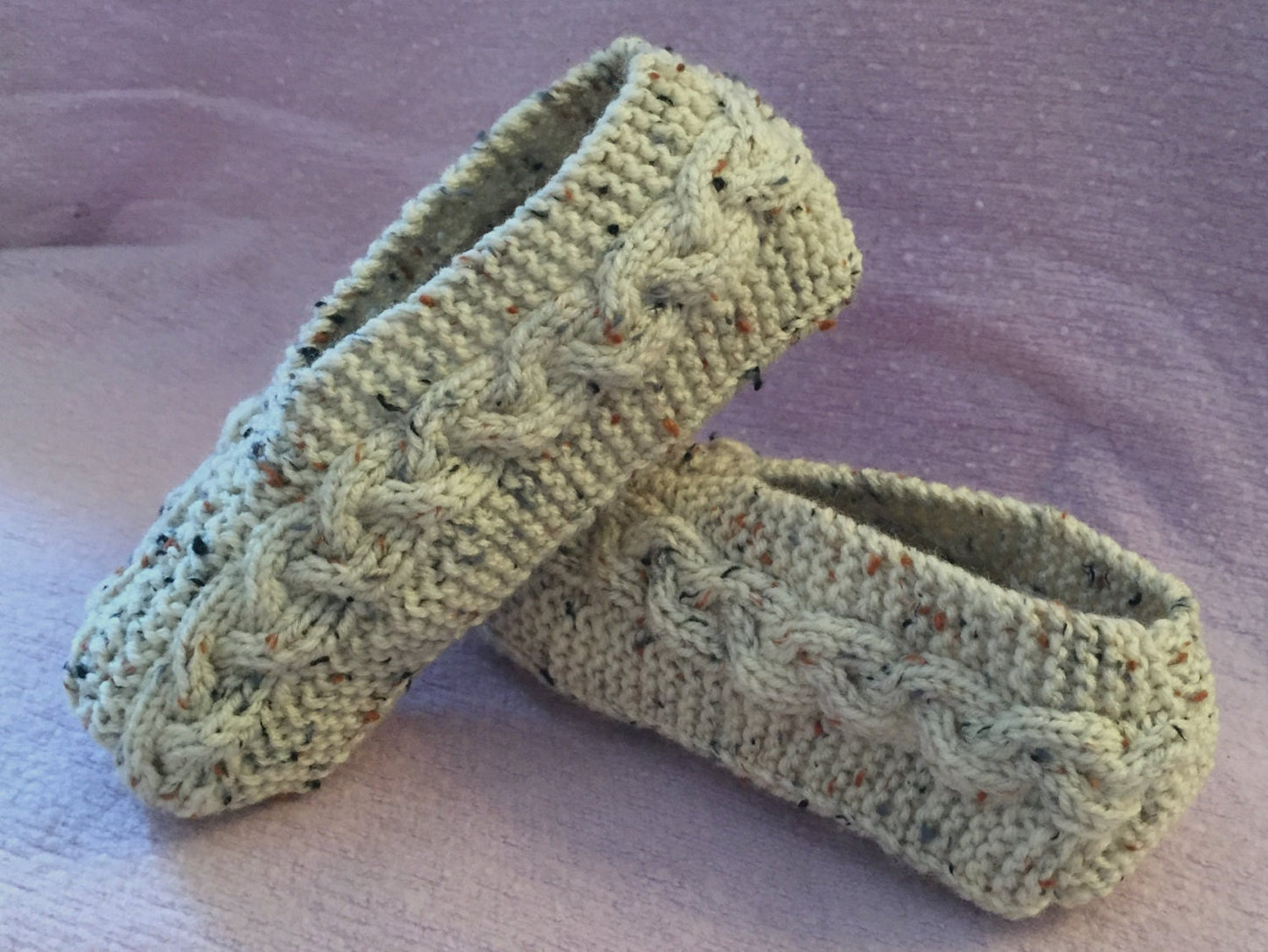 Knitting Pattern - Cable Knit Slippers Knitting Pattern for Children and Adults - PDF Download - English Only