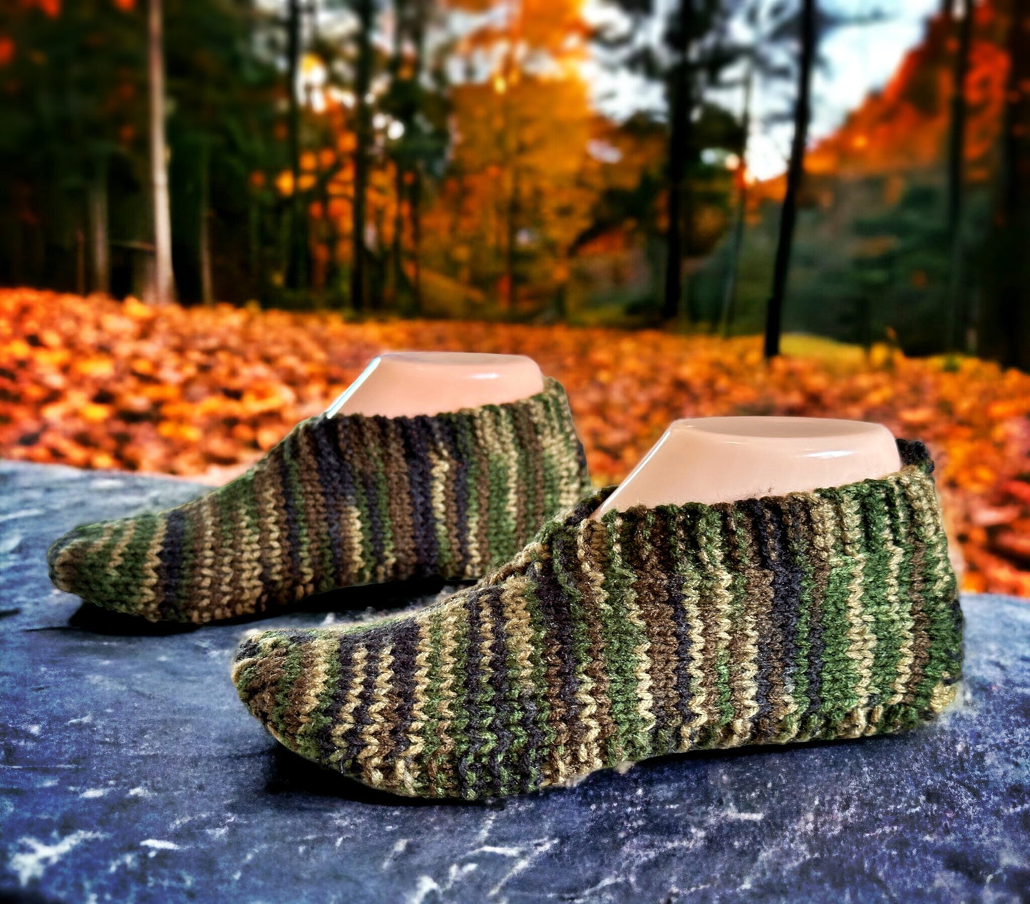 Easy Slip-On Slippers Knitting Pattern