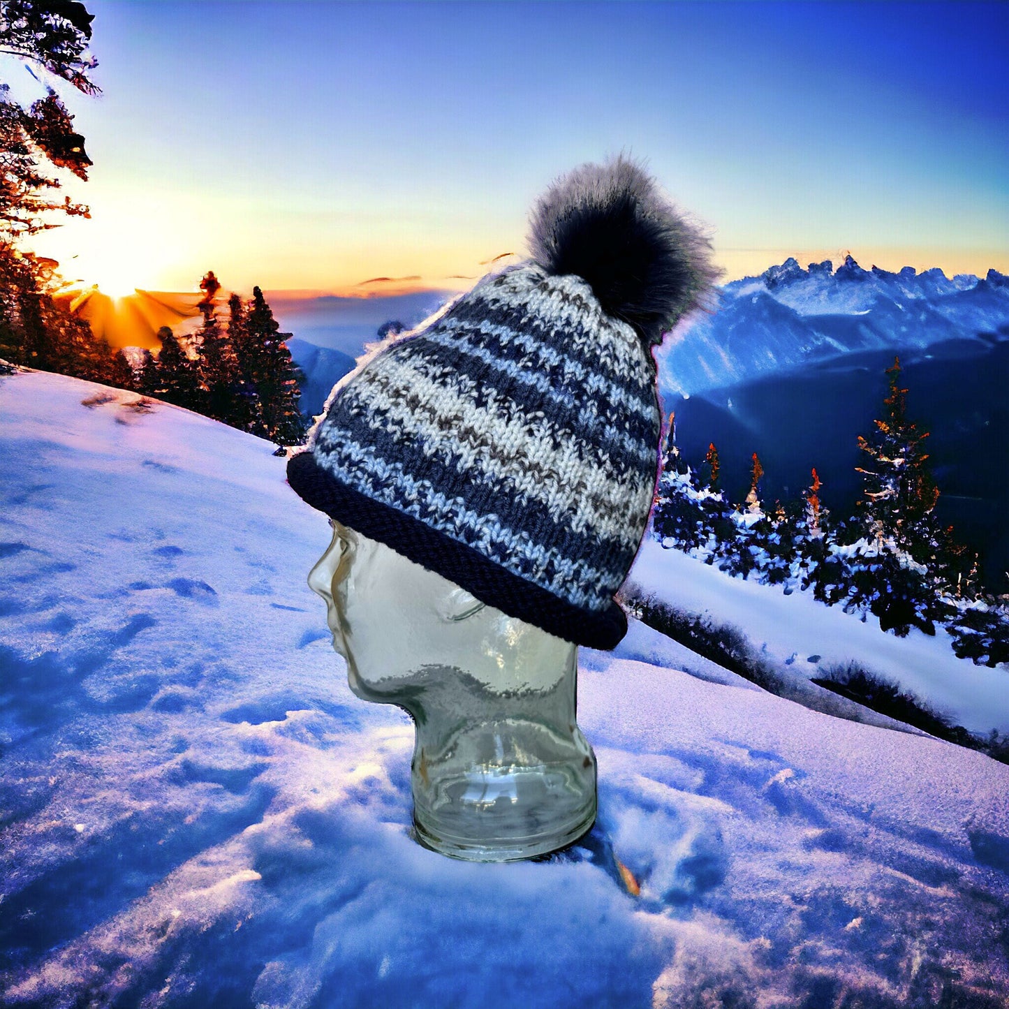Knitting Pattern - Beanie or Toque - Winter Hat Knit Flat on Straight Needles, Easy to Knit Beanie, Simple Toque Pattern - English Only