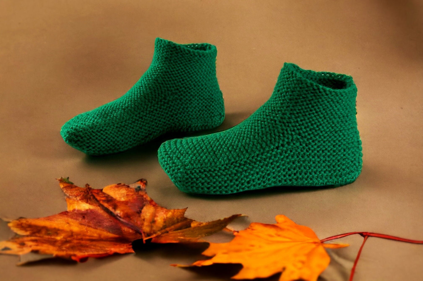 Knitting Pattern - Moccasin Slippers with a Cuff - Now with How-to VIDEO! - Knitting Tutorial for Tablet, Phone or Computer - English Only