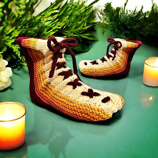 Knit 8 Slipper Styles – Knitting Pattern Collection for Adults – Booties, House Shoes & Moccasins – PDF Download