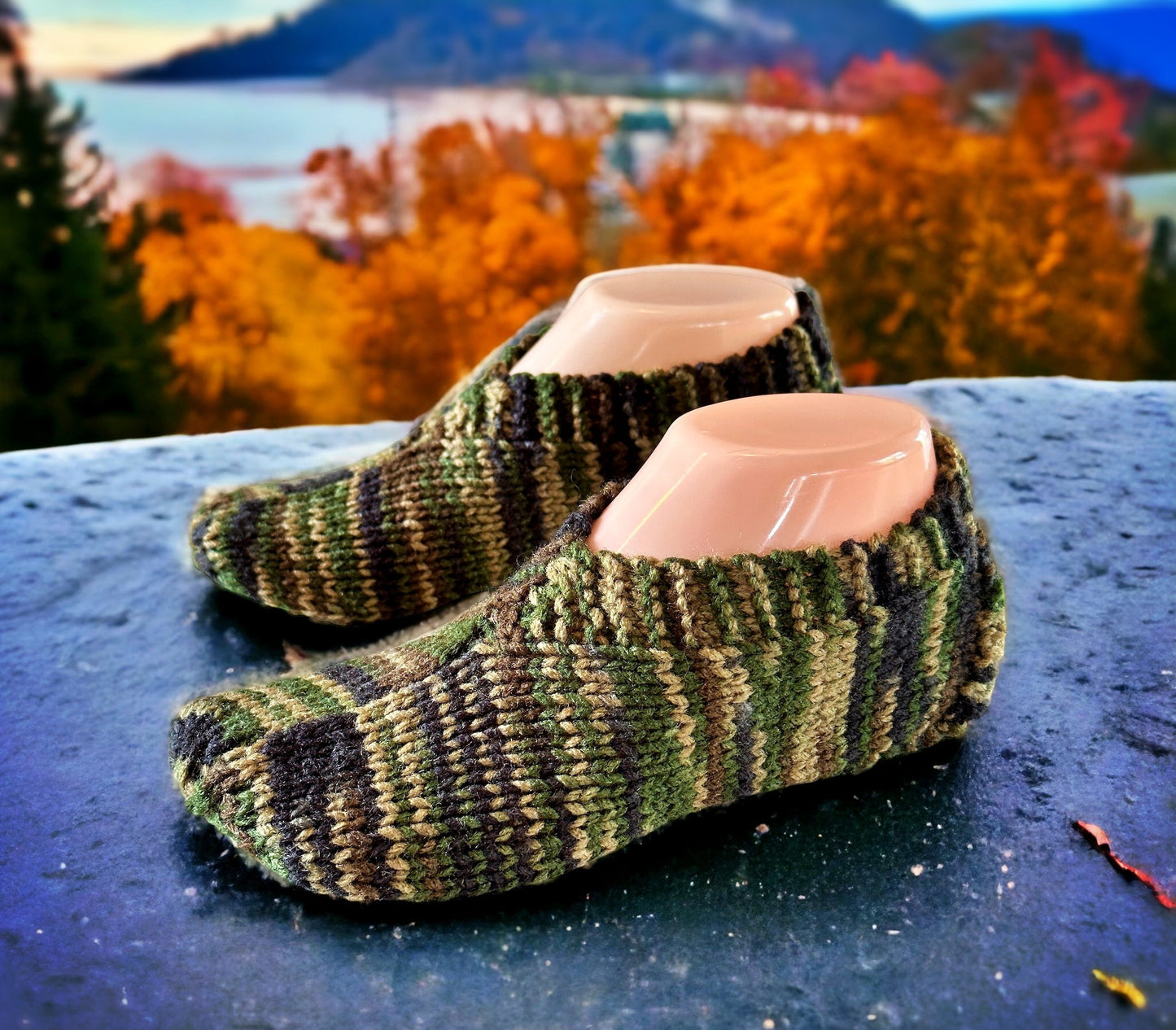 Easy Slip-On Slippers Knitting Pattern