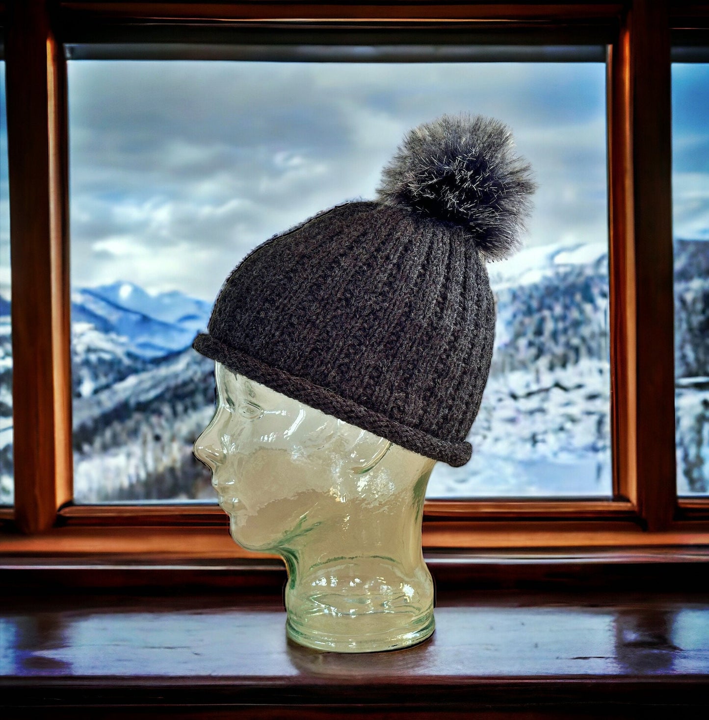Knitting Pattern - Beanie or Toque - Winter Hat Knit Flat on Straight Needles, Easy to Knit Beanie, Simple Toque Pattern - English Only