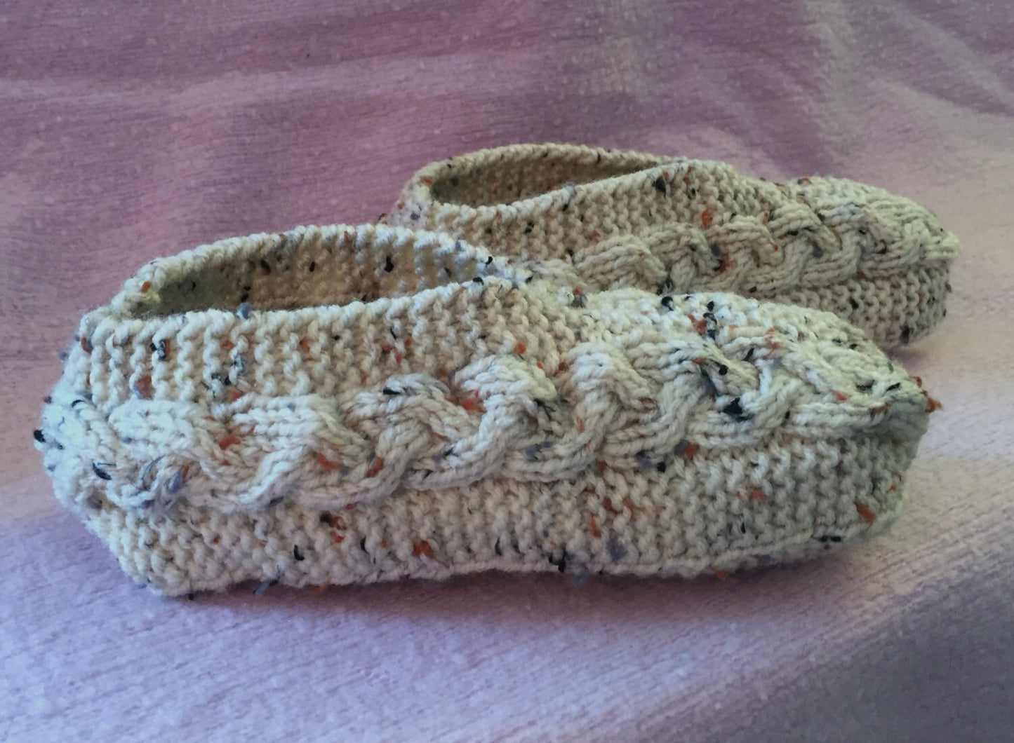 Knitting Pattern - Cable Knit Slippers Knitting Pattern for Children and Adults - PDF Download - English Only
