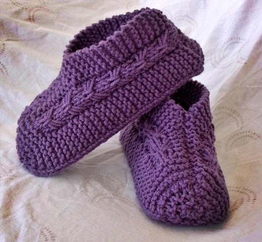 Easy to Knit Bow Slippers Tutorial - Knitting Pattern with Video Tutorials!