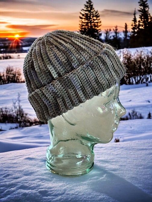 Crochet Pattern - Crochet Beanie Pattern - Crocheted Hat Pattern - Easy to Crochet Hat Tutorial w Photos - Crochet Thick Hat - English ONLY