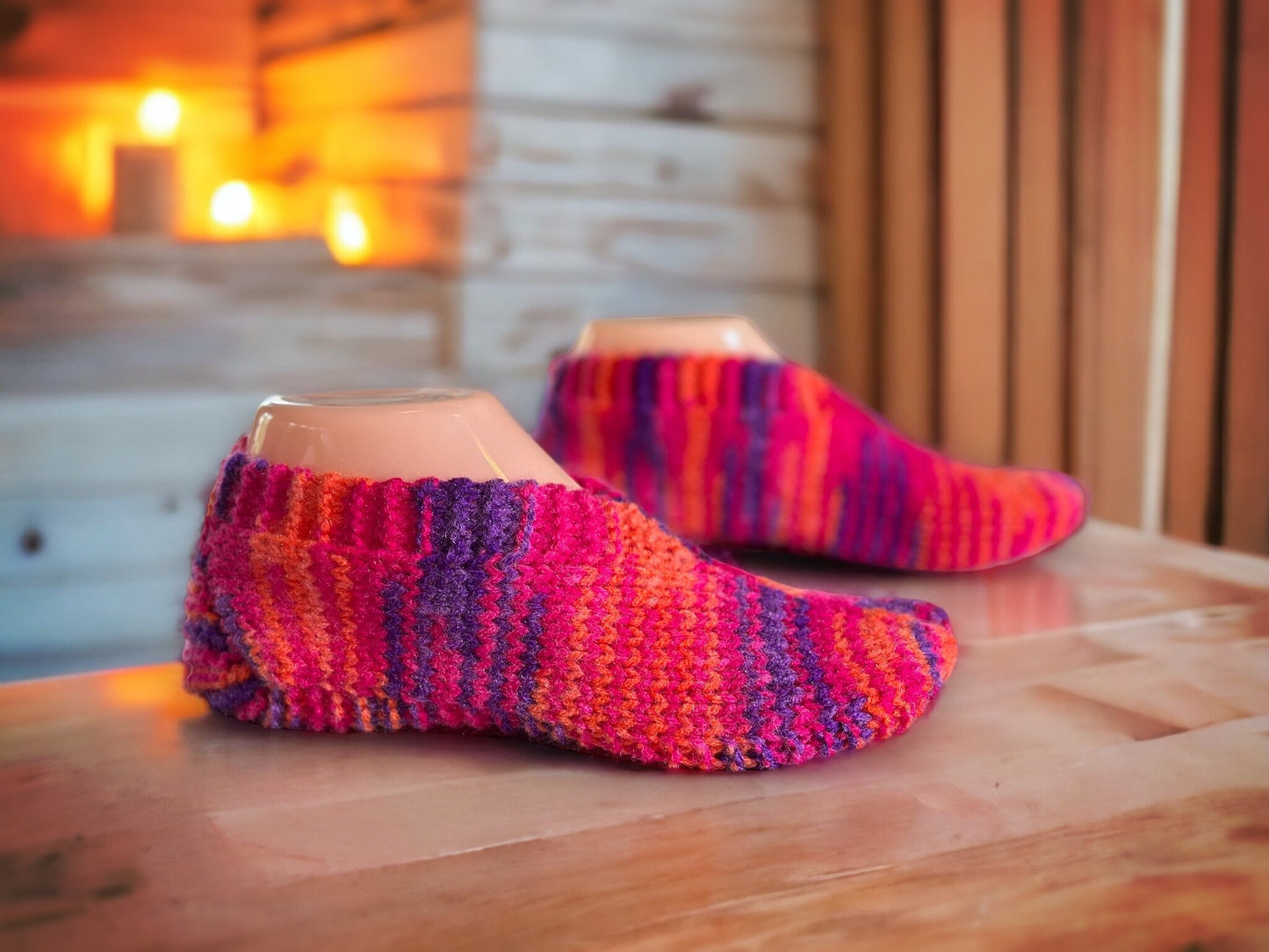 Easy Slip-On Slippers Knitting Pattern