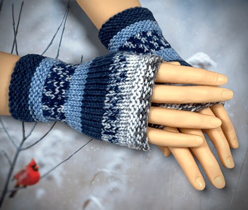 Nine Knitting Patterns! - Fingerless Gloves and Mitten Collection - Knit Mitt Patterns - How to Knit Mitts - Half Gloves - English Only