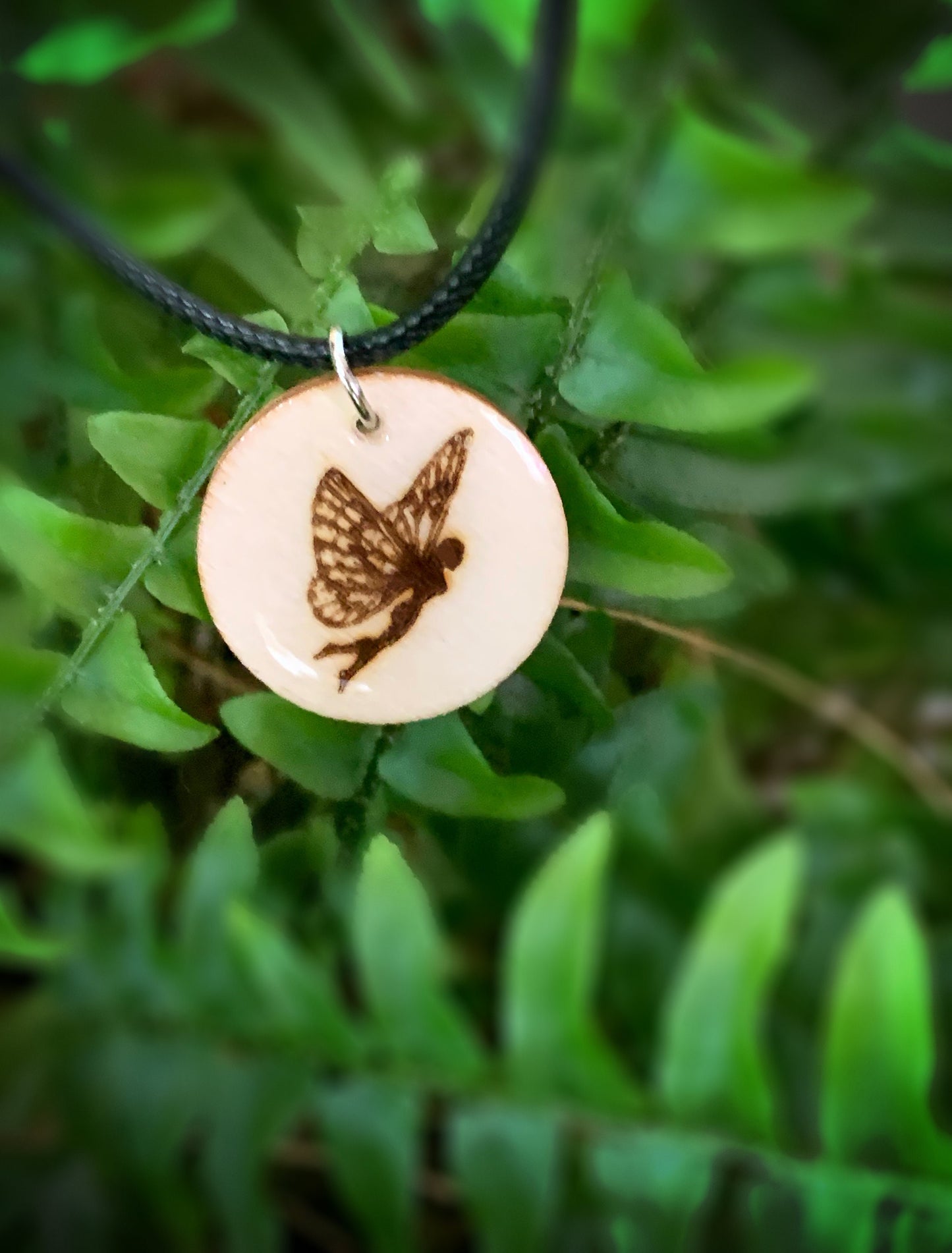 Fairy Pendant Necklace – Flying Fairy Silhouette Jewelry – Perfect Gift for Fairy Lovers & Fae Folk