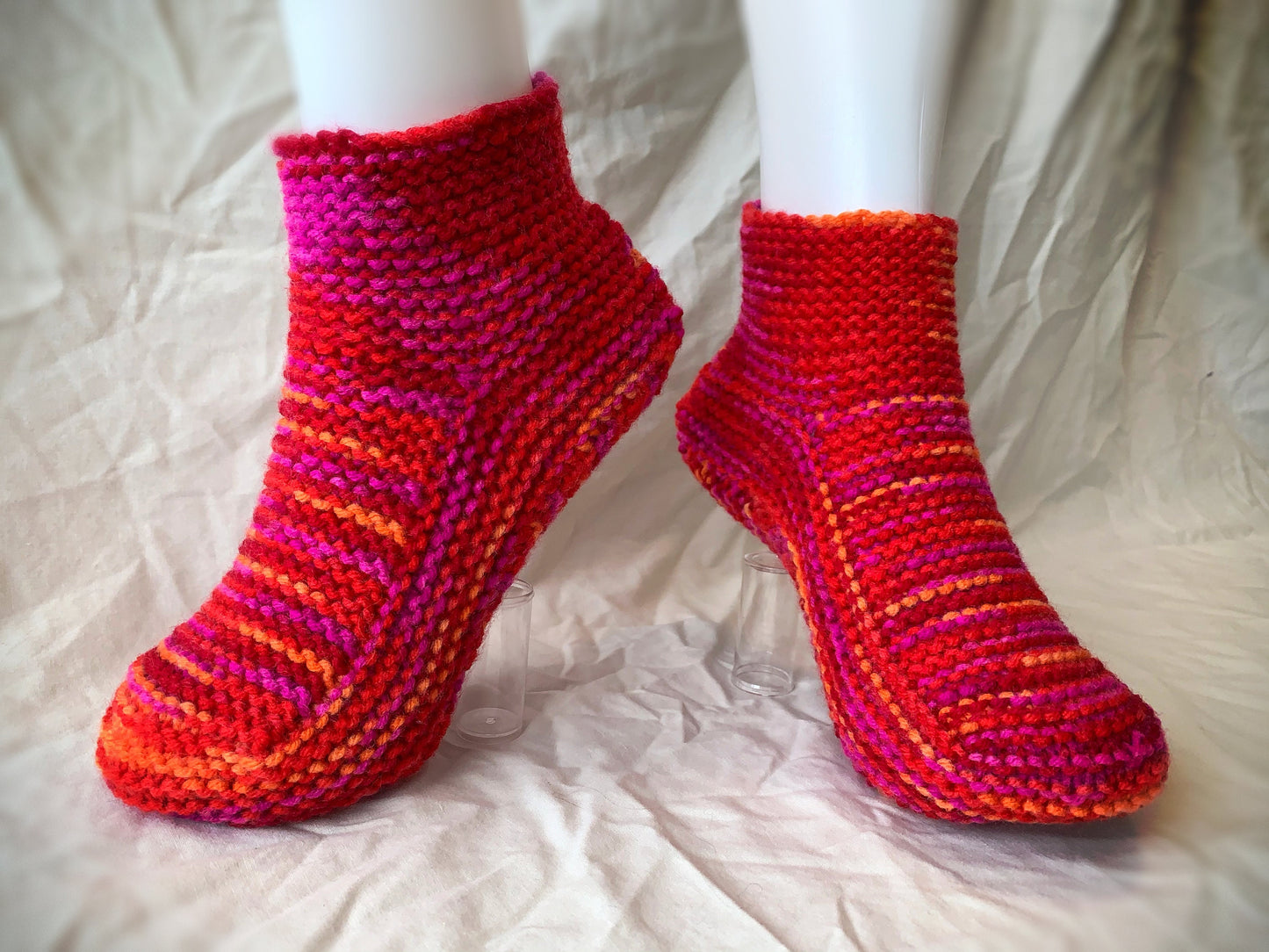 Knitting Pattern - Moccasin Slippers with a Cuff - Now with How-to VIDEO! - Knitting Tutorial for Tablet, Phone or Computer - English Only