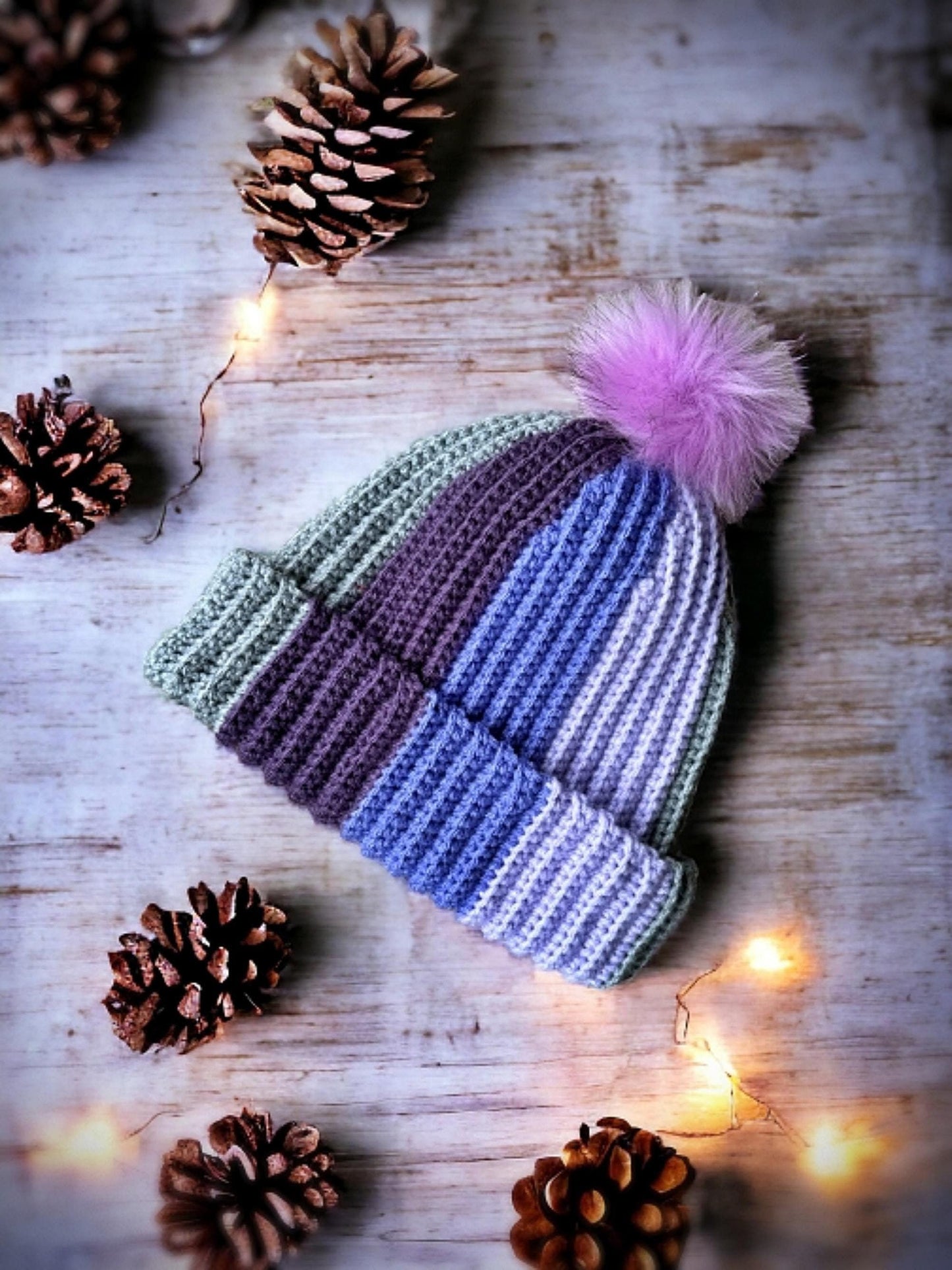 Crochet Pattern - Crochet Beanie Pattern - Crocheted Hat Pattern - Easy to Crochet Hat Tutorial w Photos - Crochet Thick Hat - English ONLY