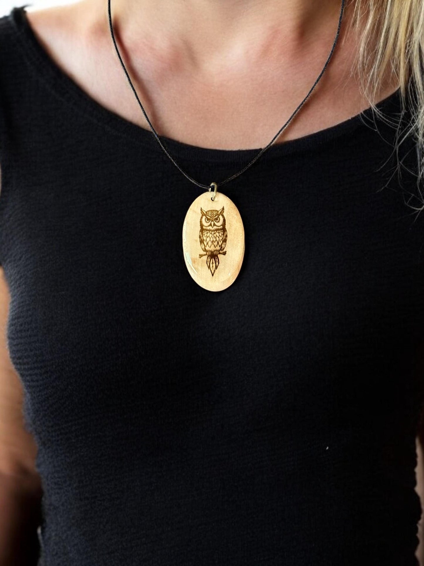 Handmade Owl Necklace - Unique Owl Pendant - Witchy Jewelry Gift for Women - Mystical Owl Necklace