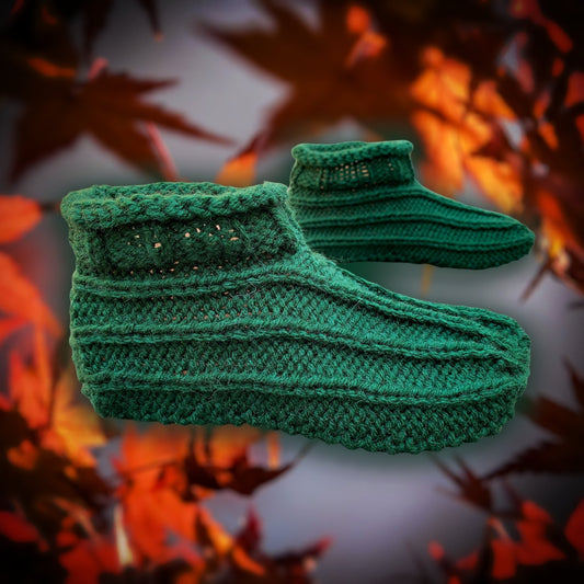 Eight Slipper Styles to Knit - 8 Adult Slipper Pattern Collection - House Shoes - Adult Booties - Instant PDF Download - English Only