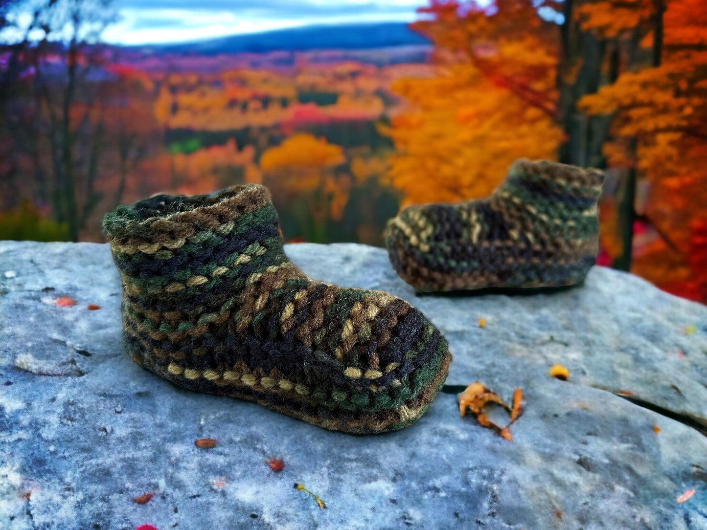 Knitting Pattern - Moccasin Slippers with a Cuff for Children - With Full How-to VIDEO! Knitting Tutorial - Learn to Knit - English Only!