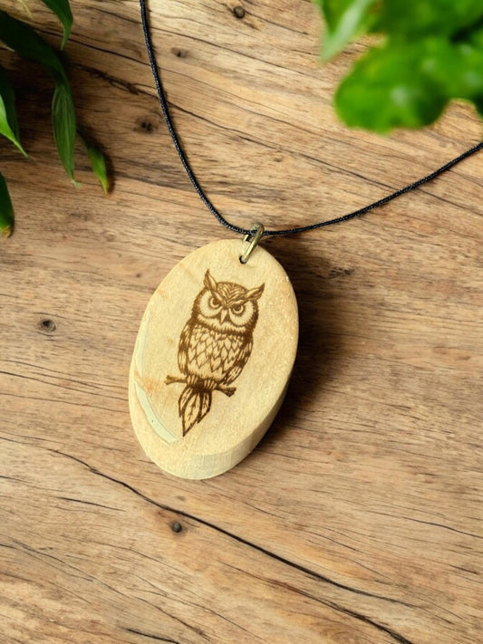 Handmade Owl Necklace - Unique Owl Pendant - Witchy Jewelry Gift for Women - Mystical Owl Necklace