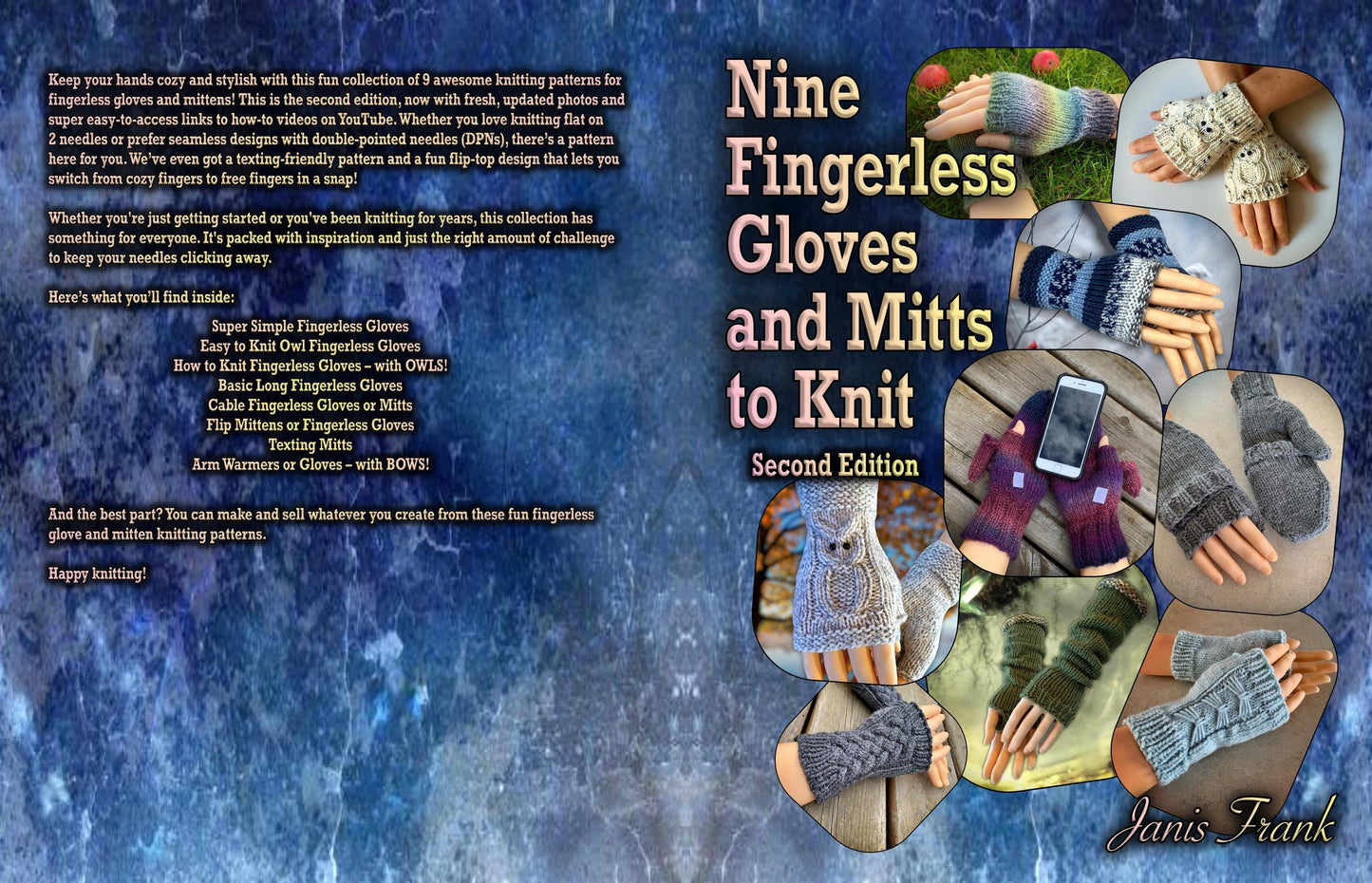 Nine Knitting Patterns! - Fingerless Gloves and Mitten Collection - Knit Mitt Patterns - How to Knit Mitts - Half Gloves - English Only