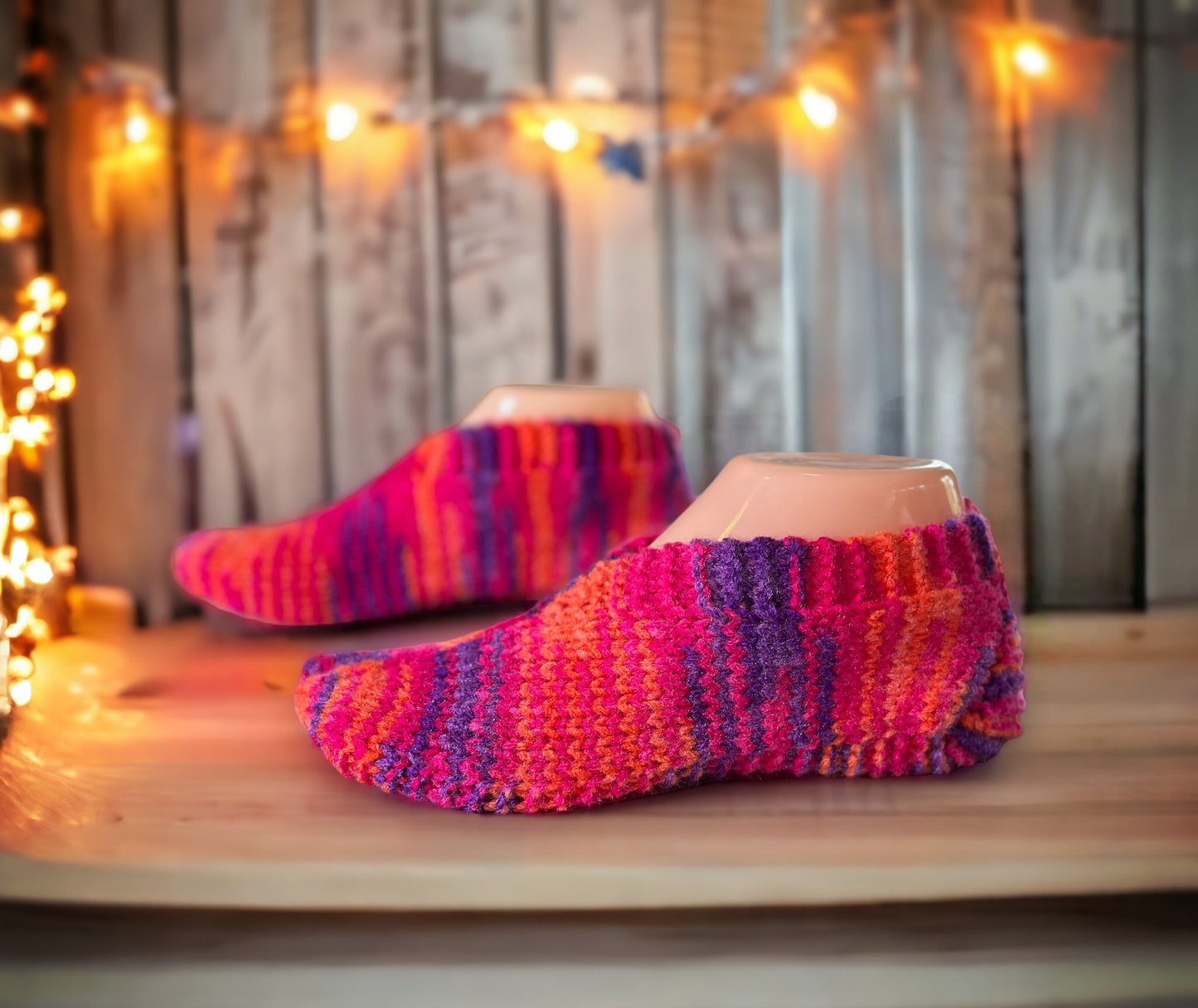 Easy Slip-On Slippers Knitting Pattern