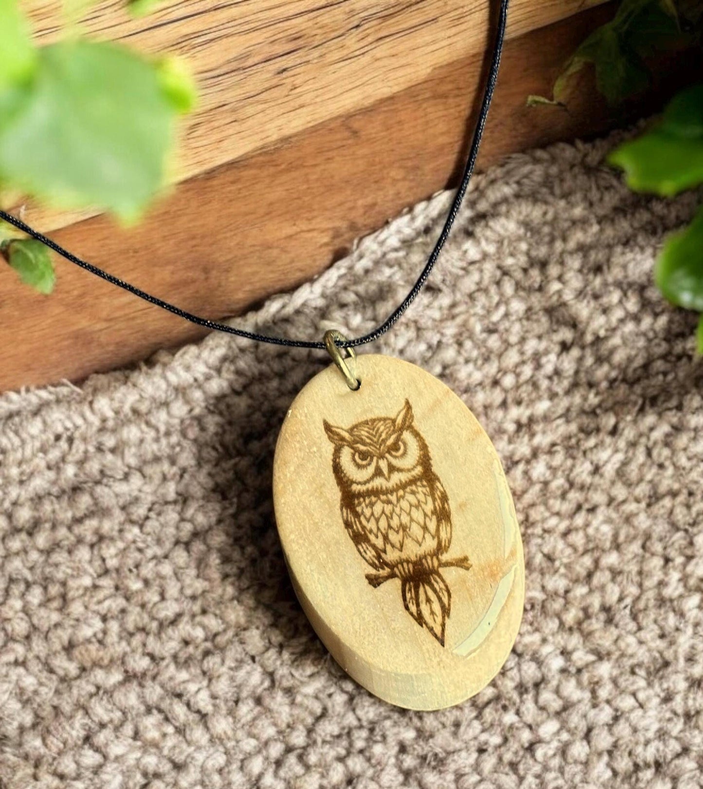 Handmade Owl Necklace - Unique Owl Pendant - Witchy Jewelry Gift for Women - Mystical Owl Necklace