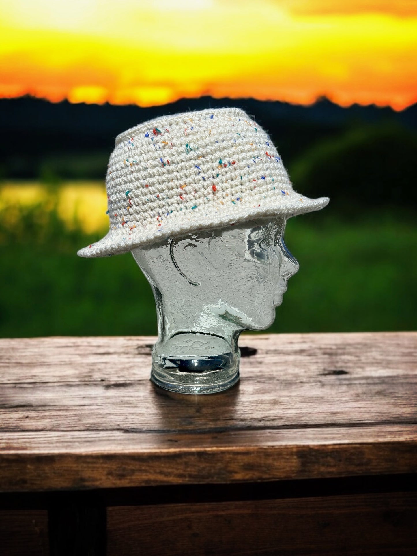 Handmade Crochet Bucket Hat – Unisex Summer Sun Hat for Men and Women, Packable and Lightweight