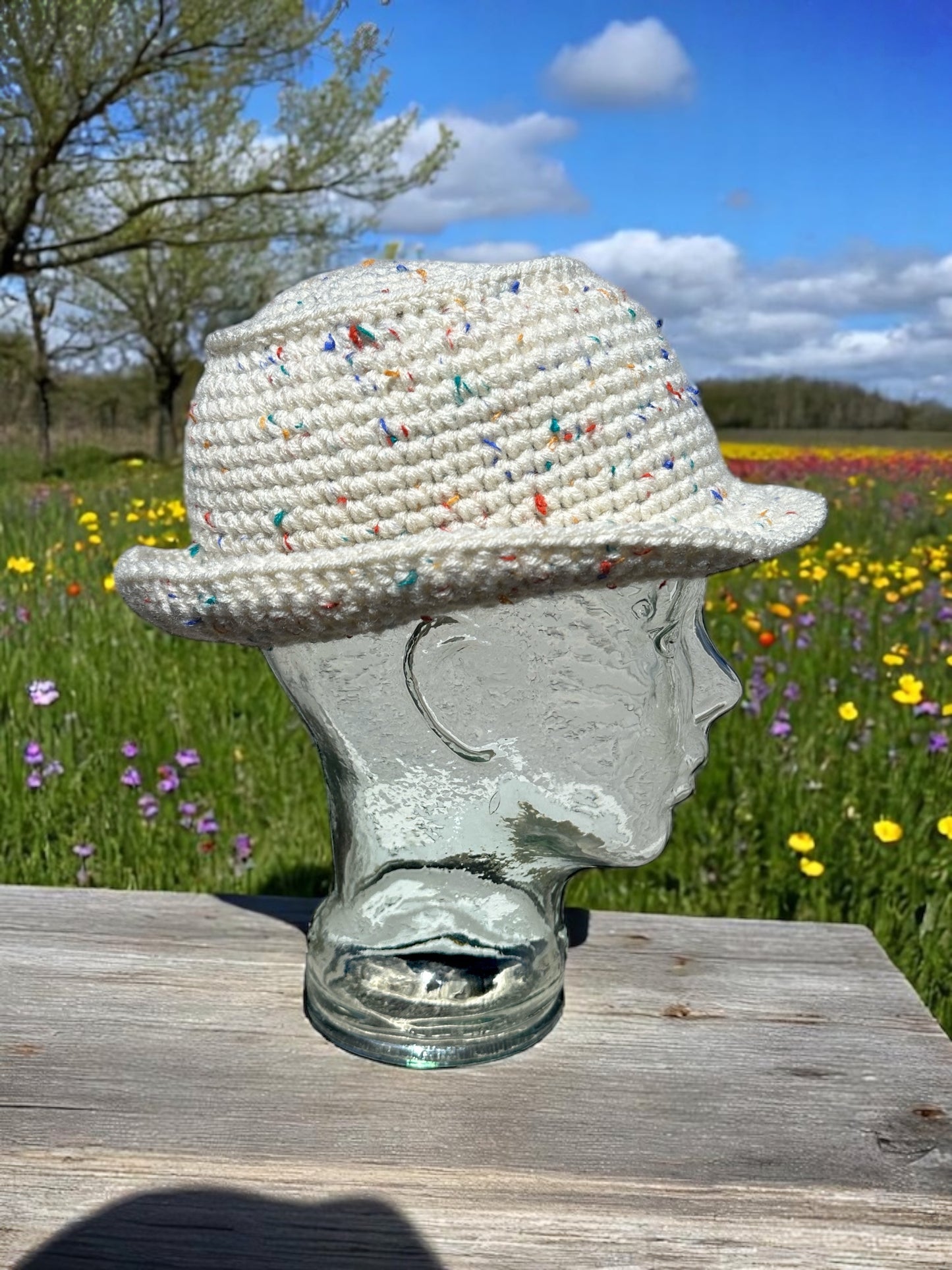 Handmade Crochet Bucket Hat – Unisex Summer Sun Hat for Men and Women, Packable and Lightweight