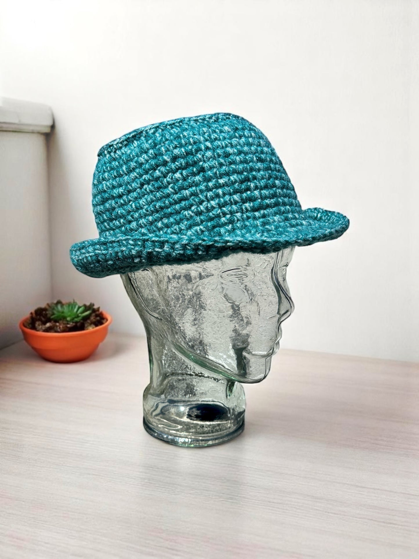 Handmade Crochet Bucket Hat – Unisex Summer Sun Hat for Men and Women, Packable and Lightweight