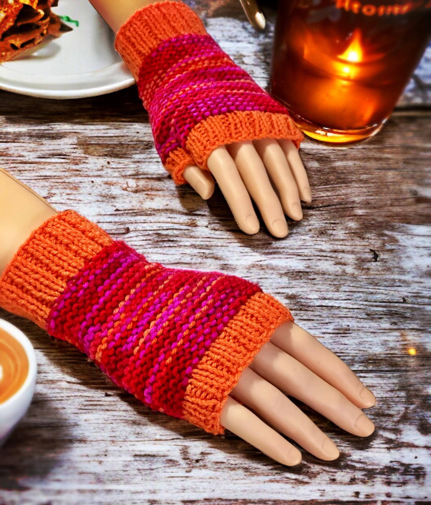Eight Knitting Patterns - Fingerless Gloves and Mitten Collection - Knit Mitt Patterns - How to Knit Mitts - Half Gloves - English Only