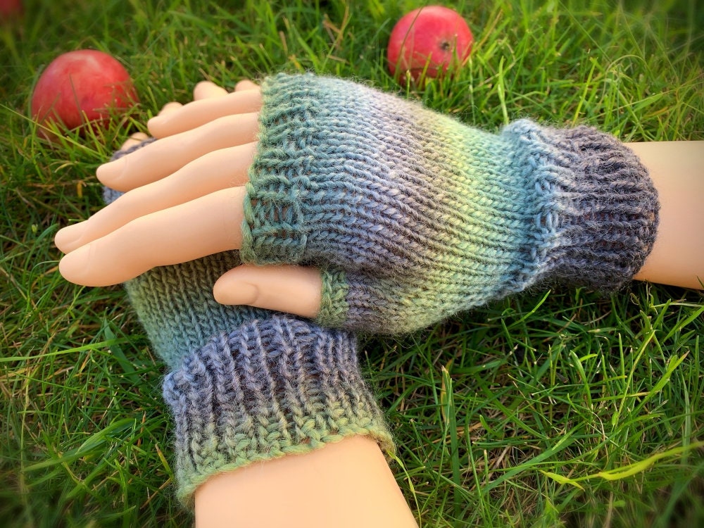 Nine Knitting Patterns! - Fingerless Gloves and Mitten Collection - Knit Mitt Patterns - How to Knit Mitts - Half Gloves - English Only