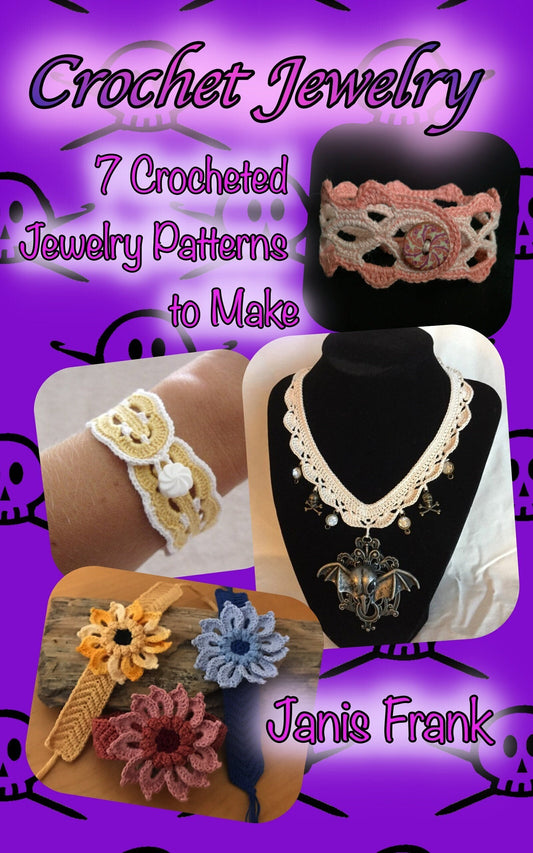 Crochet Patterns - Crochet Jewelry - 7 Crochet Jewelry Patterns to Make - Crochet Jewelry Crocheted Jewellery Collection - English Only