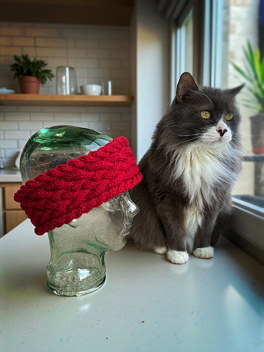 Cable Knit Headband Pattern – Easy Ear Warmer PDF and Video Tutorial