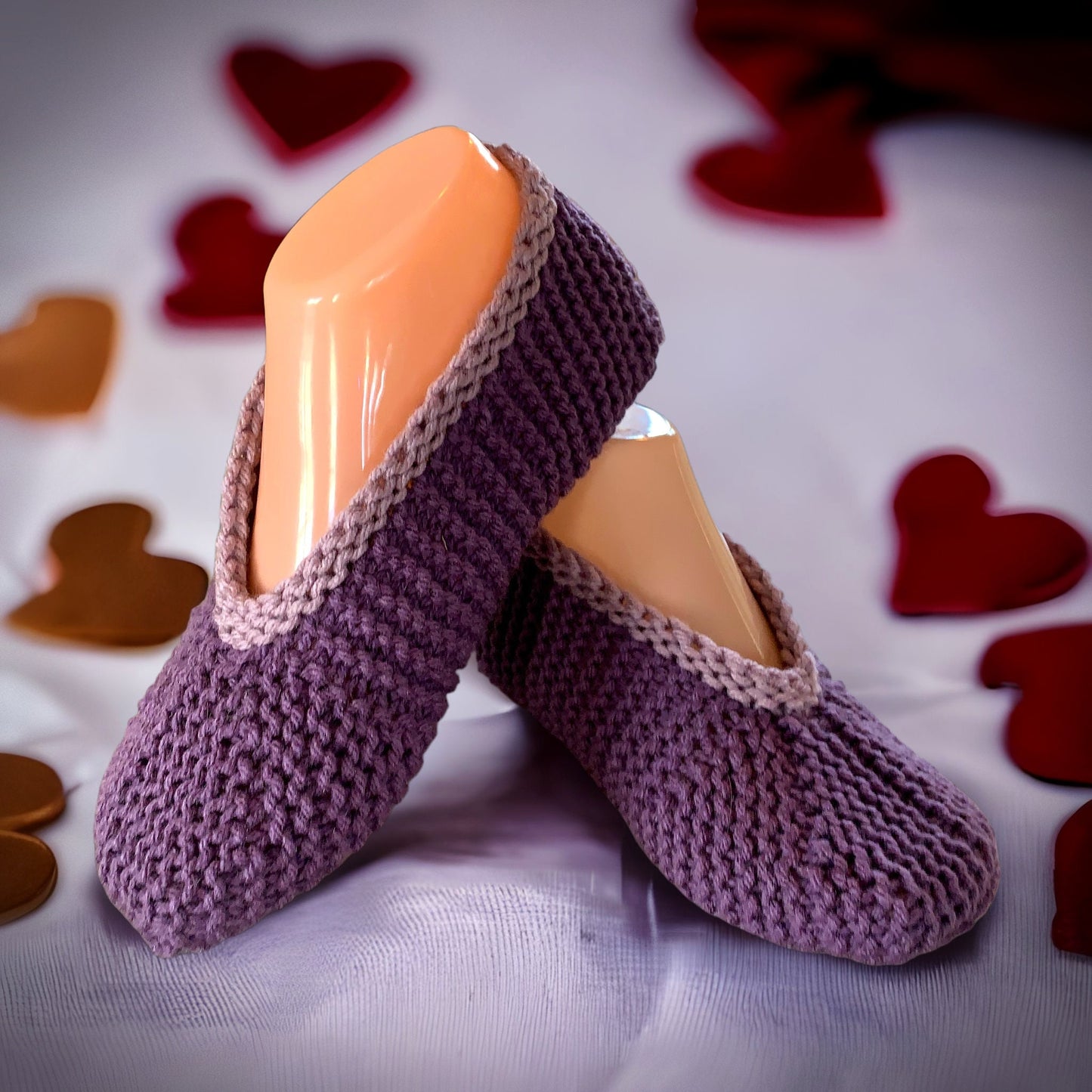 Knitting Pattern - Round Toe Slippers - Knitting Tutorial PDF - Photo Tutorial - Unisex Slipper Pattern- English Only