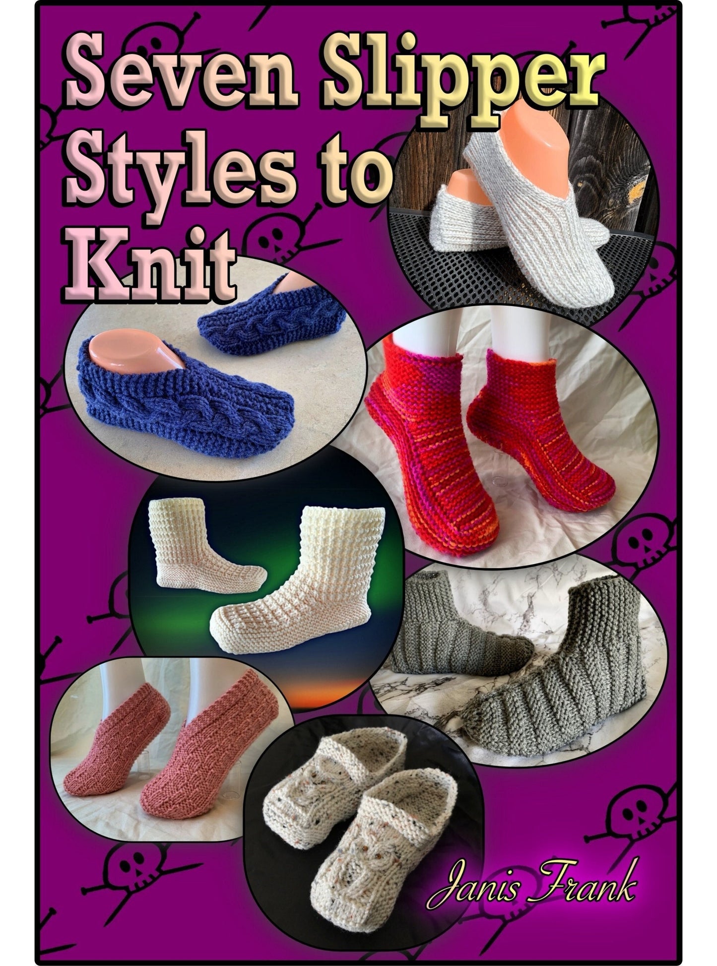 Knitting Patterns - Seven Slipper Styles to Knit - Instant PDF Download - English Only