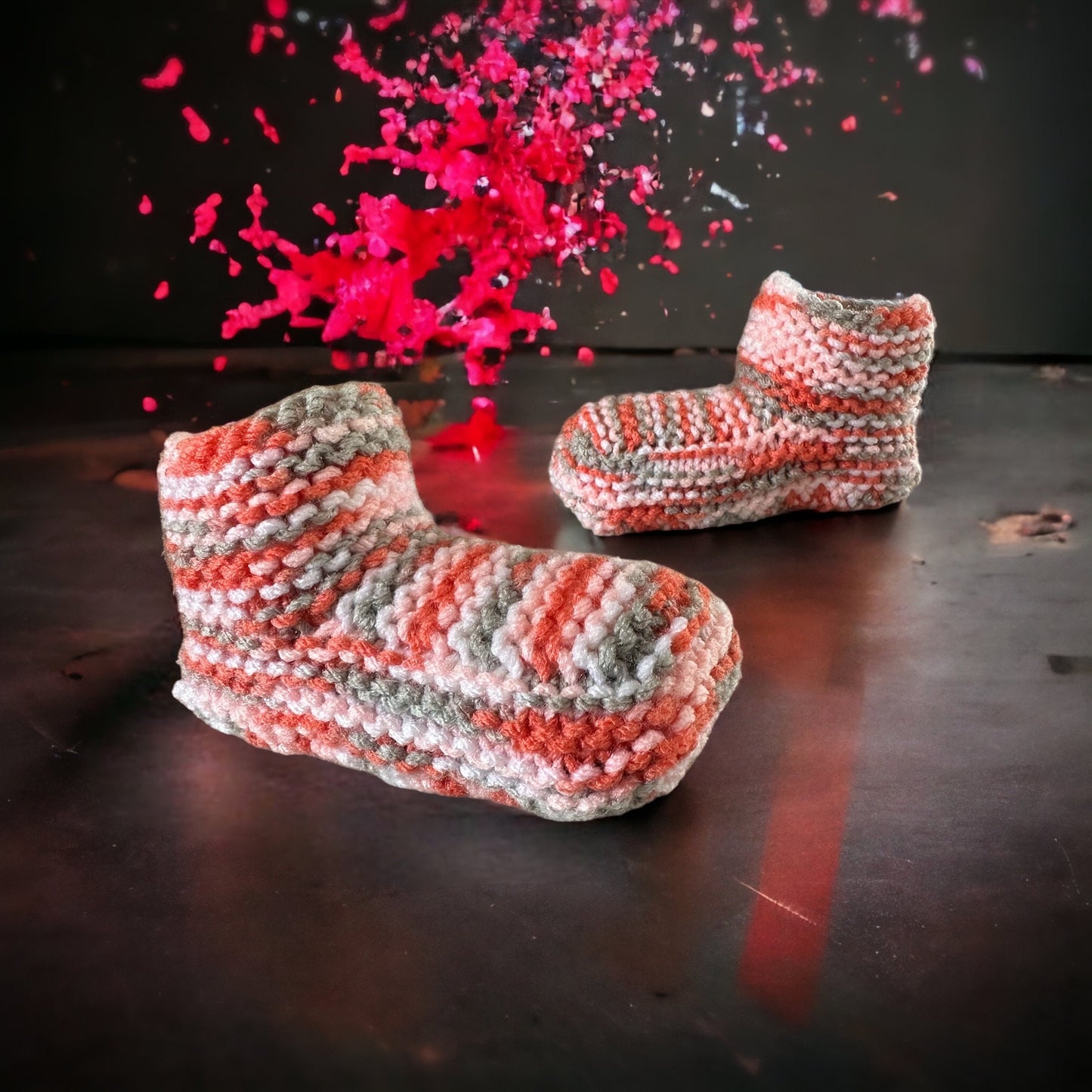 Knitting Pattern - Moccasin Slippers with a Cuff for Children - With Full How-to VIDEO! Knitting Tutorial - Learn to Knit - English Only!