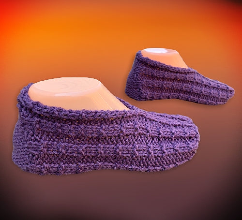 Easy to Knit Slippers Knitting Pattern - PDF Tutorial - English Only