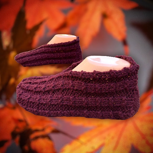 Easy to Knit Slippers Knitting Pattern - PDF Tutorial - English Only